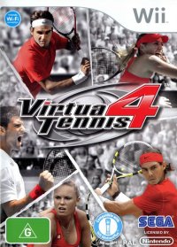 Virtua Tennis 4 Wii US box art